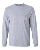 NDSU Bison Long Sleeve Tee Shirt - Vertical BISON