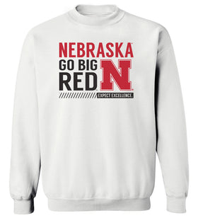 Nebraska Huskers Crewneck Sweatshirt - Expect Excellence