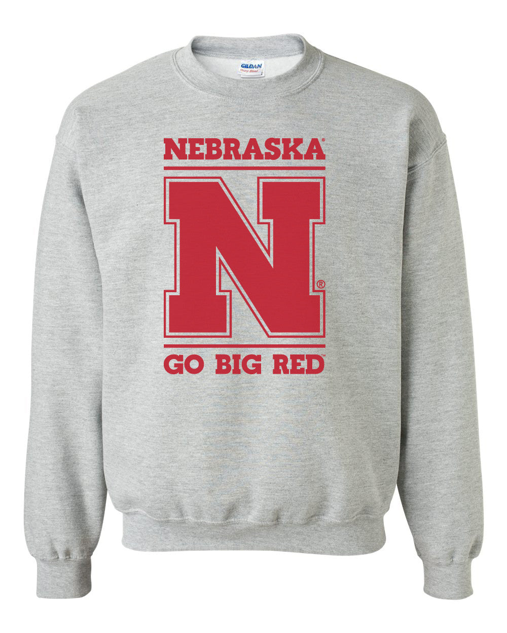 Nebraska Cornhuskers "Nebraska N GO BIG RED" Crewneck Sweatshirt