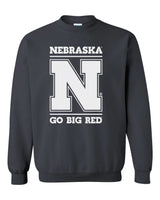 Nebraska Cornhuskers "Nebraska N GO BIG RED" Crewneck Sweatshirt