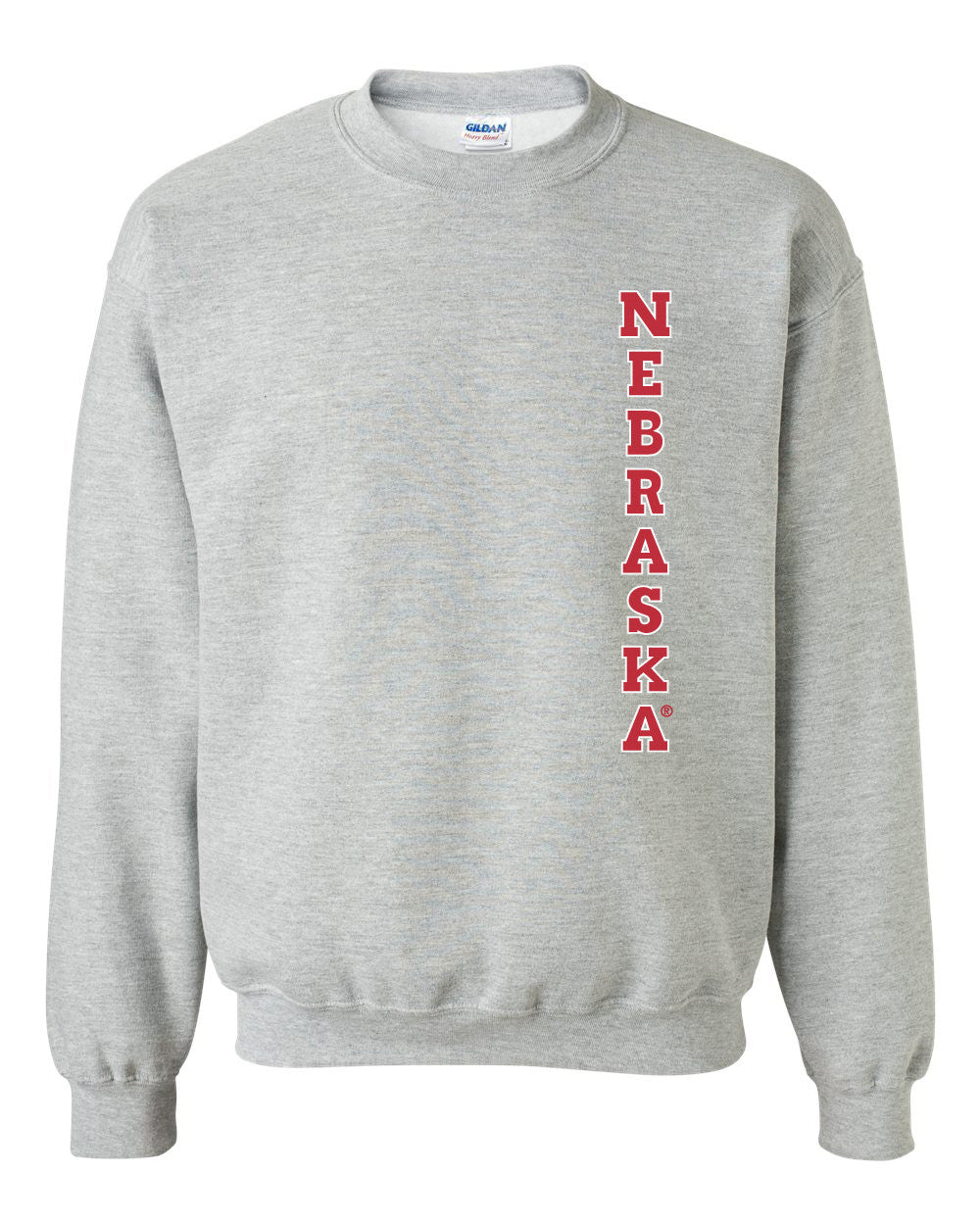 Nebraska Cornhuskers Vertical "NEBRASKA" Crewneck Sweatshirt