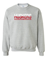 Nebraska Cornhuskers ½ & ½ "HUSKERS" Crewneck Sweatshirt