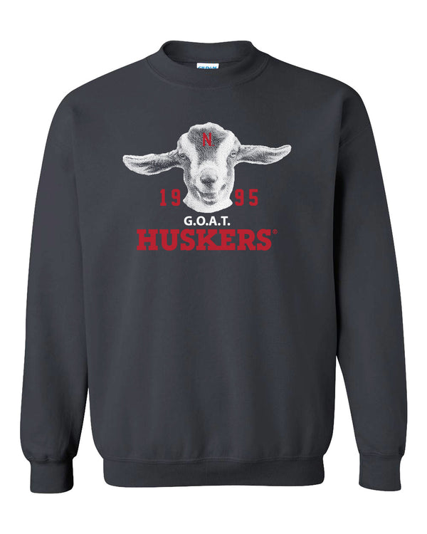 1995 Nebraska Huskers G.O.A.T. (Greatest of all Time) Crewneck Sweatshirt