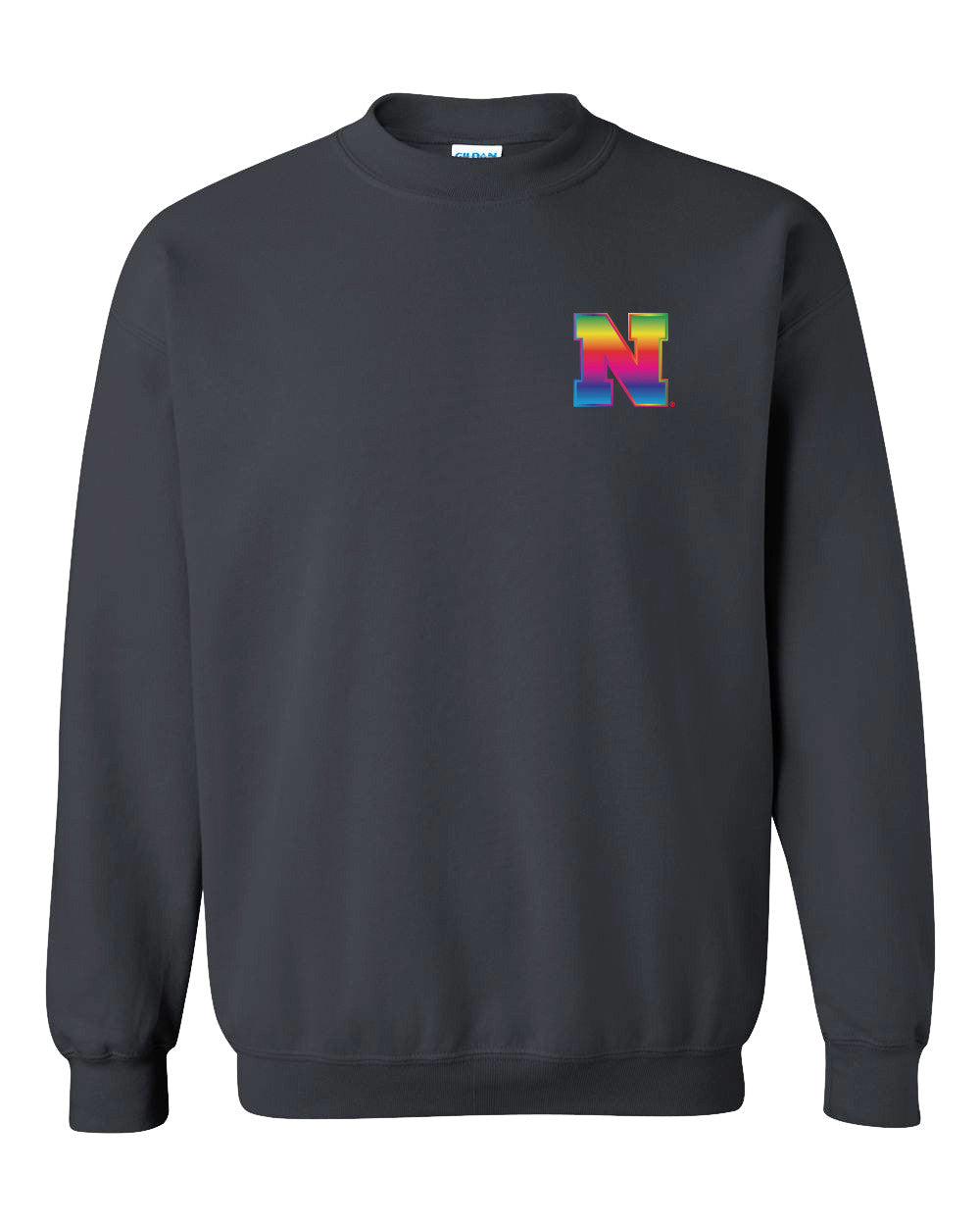 Nebraska Rainbow N Crewneck Sweatshirt