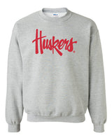 Nebraska Legacy Script "Huskers" Crewneck Sweatshirt
