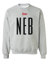 Nebraska Huskers Crewneck Sweatshirt - Black NEB