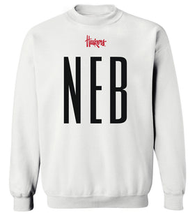 Nebraska Huskers Crewneck Sweatshirt - Black NEB