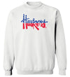 Nebraska Huskers Crewneck Sweatshirt - Red White and Blue Script Huskers