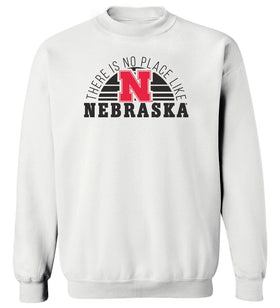 Nebraska Huskers Crewneck Sweatshirt - No Place Like Nebraska