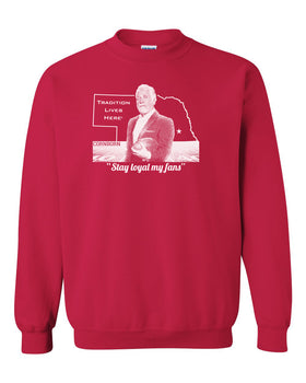 Nebraska State Outline Crewneck Sweatshirt - Stay Loyal My Fans