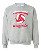 Nebraska Huskers Crewneck Sweatshirt - Nebraska Volleyball Blackshorts