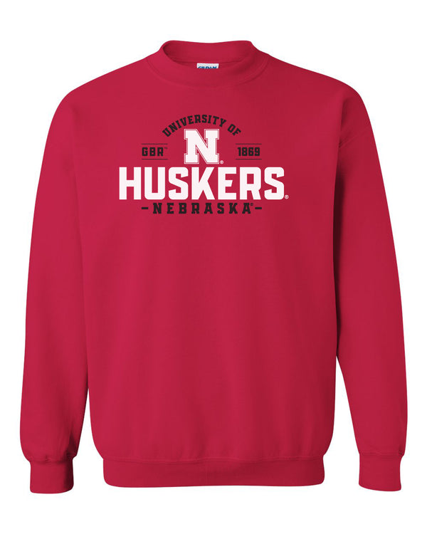 Nebraska Huskers Crewneck Sweatshirt - University of Nebraska Huskers N