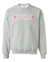 Nebraska Huskers Crewneck Sweatshirt - Huskers Horizontal Stripe