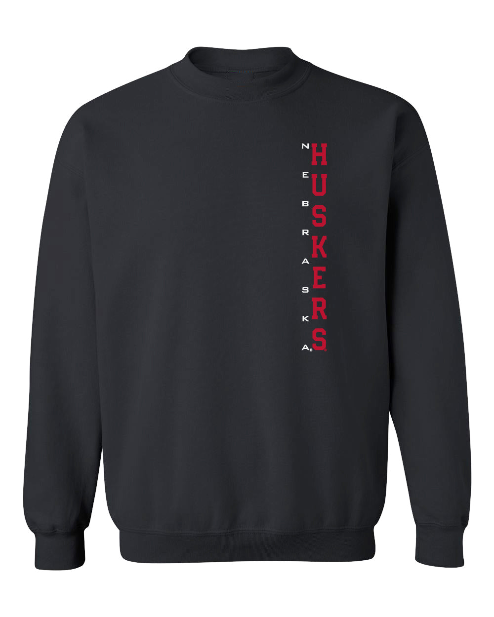 Nebraska Huskers Crewneck Sweatshirt - Vertical Nebraska Huskers