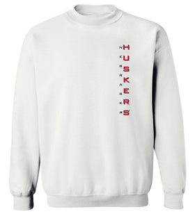 Nebraska Huskers Crewneck Sweatshirt - Vertical Nebraska Huskers