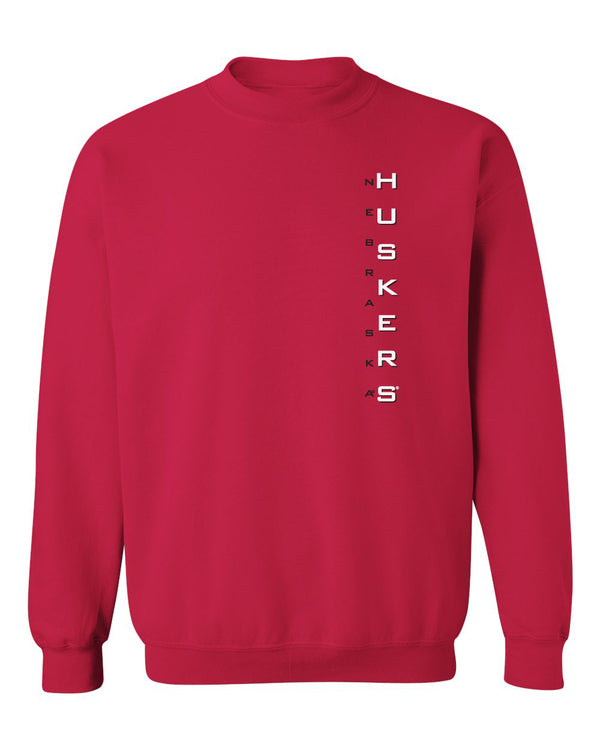 Nebraska Huskers Crewneck Sweatshirt - Vertical Nebraska Huskers