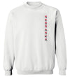 Nebraska Huskers Crewneck Sweatshirt - Striped Vertical Nebraska