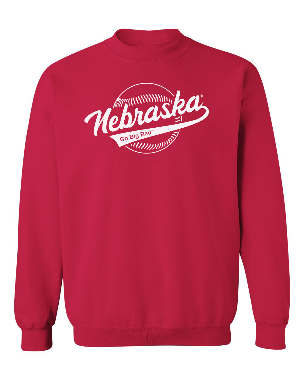 Nebraska Huskers Crewneck Sweatshirt - Script Nebraska Baseball