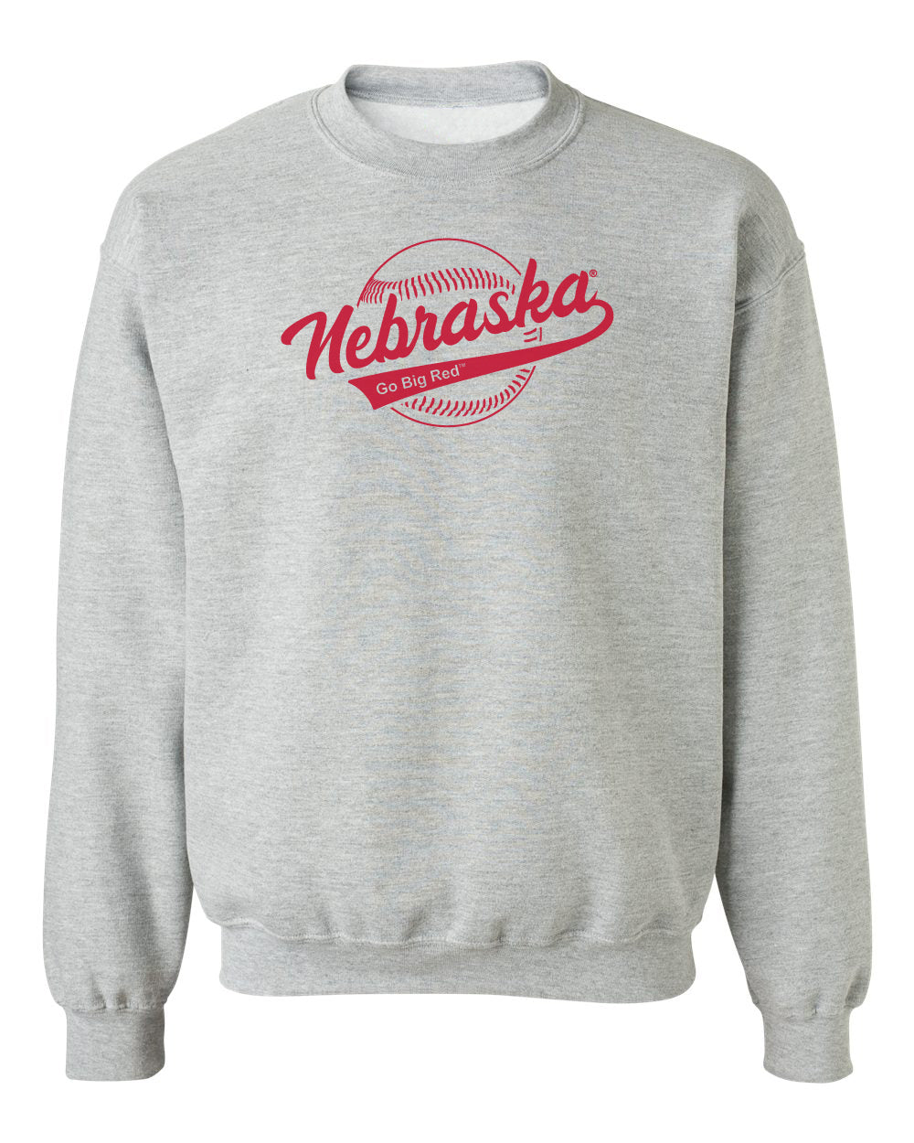 Nebraska Huskers Crewneck Sweatshirt - Script Nebraska Baseball