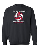 Nebraska Huskers Crewneck Sweatshirt - Blackshorts Volleyball Tradition Lives Here