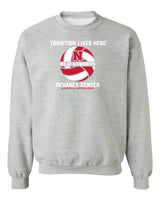 Nebraska Huskers Crewneck Sweatshirt - Blackshorts Volleyball Tradition Lives Here