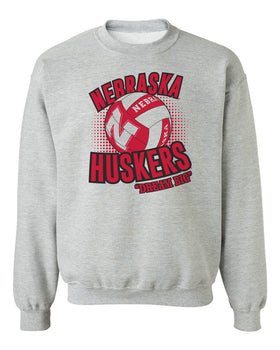 Nebraska Huskers Crewneck Sweatshirt - Huskers Volleyball Dream Big