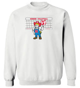 Nebraska Huskers Crewneck Sweatshirt - Nebraska Volleyball with Herbie Husker