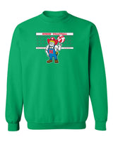 Nebraska Huskers Crewneck Sweatshirt - Nebraska Volleyball with Herbie Husker