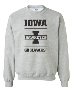 Iowa Hawkeyes Crewneck Sweatshirt - Iowa Hawkeyes - Go Hawks