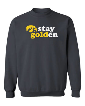 Iowa Hawkeyes Crewneck Sweatshirt - Hawkeyes Stay Golden