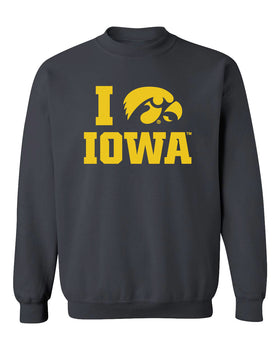 Iowa Hawkeyes Crewneck Sweatshirt - I Love IOWA