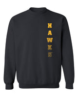 Iowa Hawkeyes Crewneck Sweatshirt - Vertical Hawks Fade