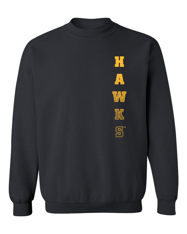 Iowa Hawkeyes Crewneck Sweatshirt - Vertical Hawks Fade