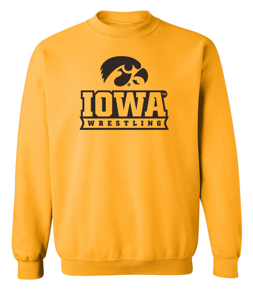 Iowa Hawkeyes Crewneck Sweatshirt - Iowa Hawkeyes Wrestling