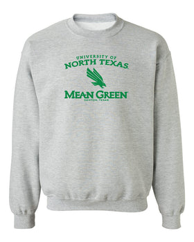 North Texas Mean Green Crewneck Sweatshirt - North Texas Arch Primary Logo