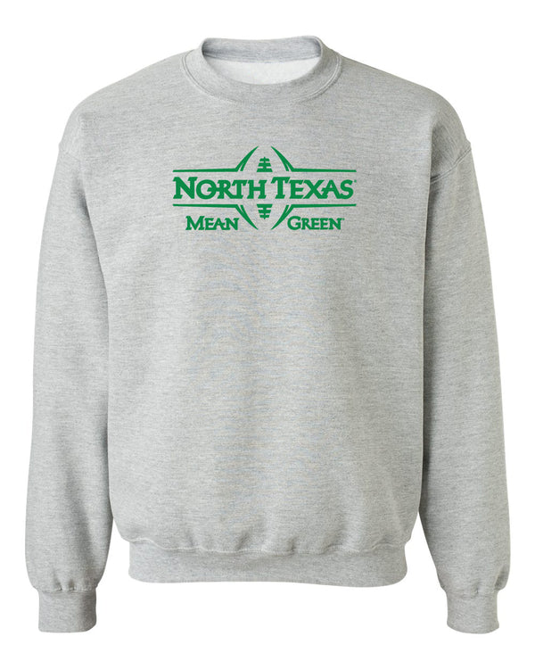 North Texas Mean Green Crewneck Sweatshirt - North Texas Football Laces
