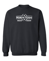 North Texas Mean Green Crewneck Sweatshirt - Mean Green Football Laces