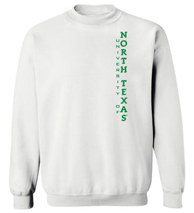 North Texas Mean Green Crewneck Sweatshirt - Vertical University of North Texas