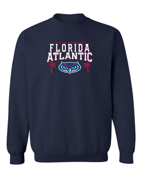 Florida Atlantic Owls Crewneck Sweatshirt - FAU Logo Winning in Paradise