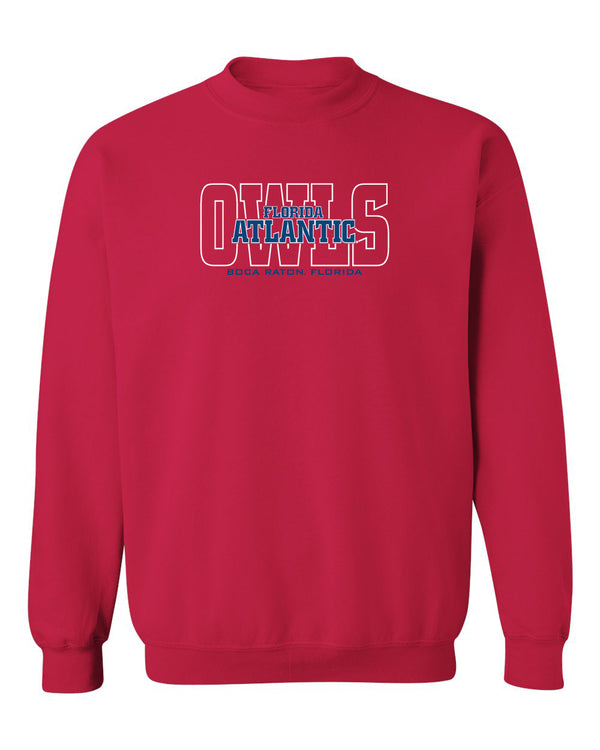 Florida Atlantic Owls Crewneck Sweatshirt - FAU Owls Background