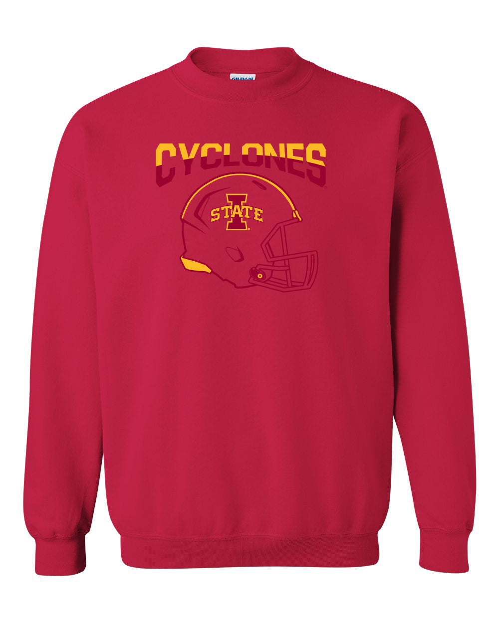 Iowa State Cyclones Crewneck Sweatshirt - ISU Cyclones Football Helmet