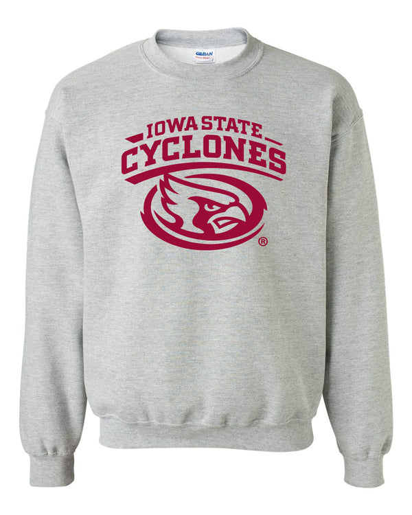 Iowa State Cyclones Crewneck Sweatshirt - Cy The ISU Cyclones Mascot Swirl