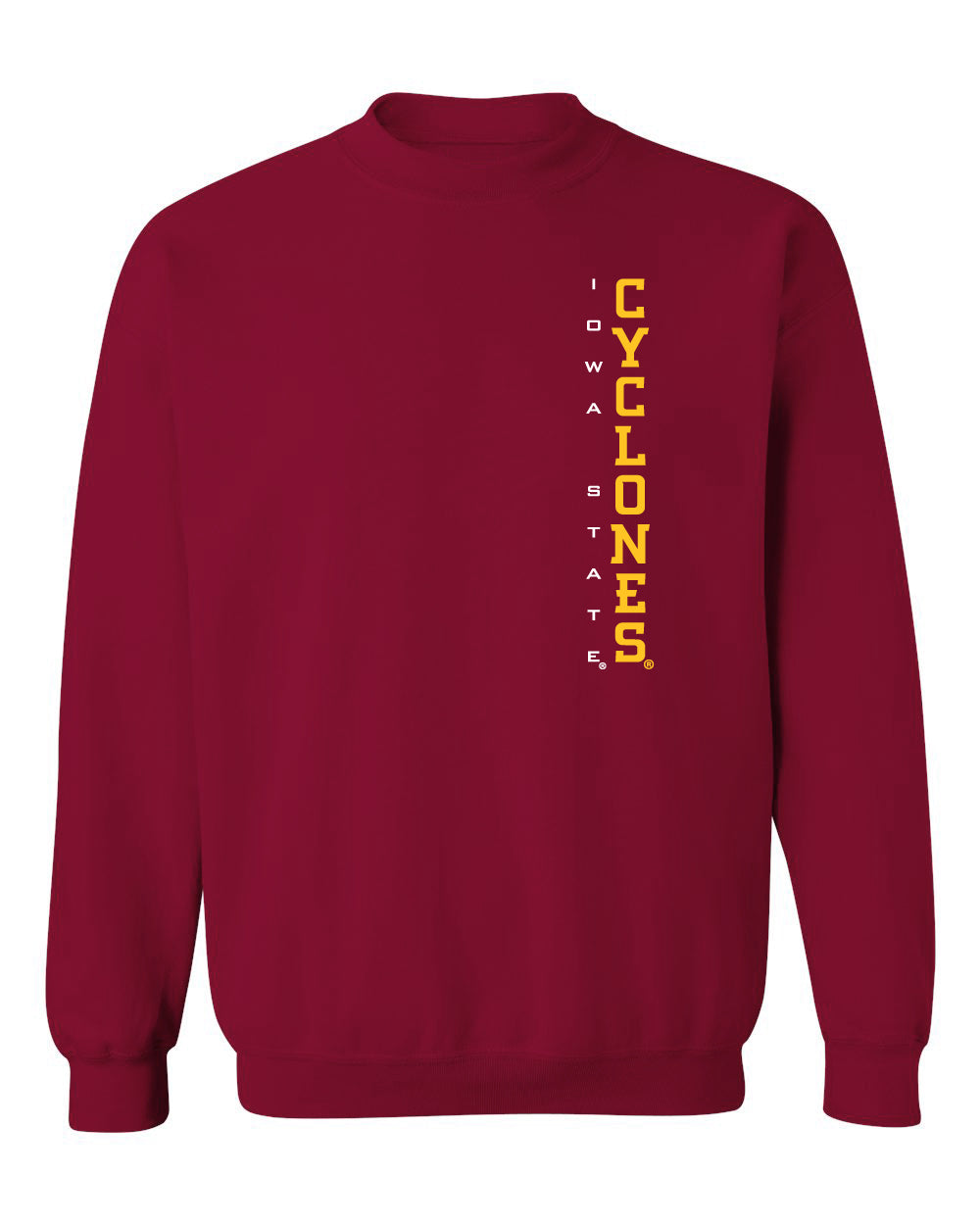 Iowa State Cyclones Crewneck Sweatshirt - Vertical Iowa State Cyclones