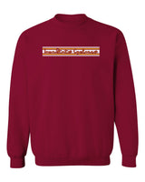Iowa State Cyclones Crewneck Sweatshirt - Horizontal Stripe Script Iowa State Cyclones
