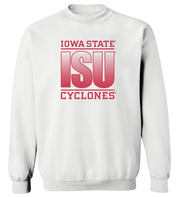 Iowa State Cyclones Crewneck Sweatshirt - Red ISU Fade