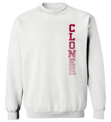 Iowa State Cyclones Crewneck Sweatshirt - Vertical Clones Fade