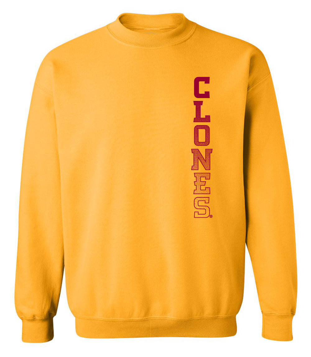 Iowa State Cyclones Crewneck Sweatshirt - Vertical Clones Fade