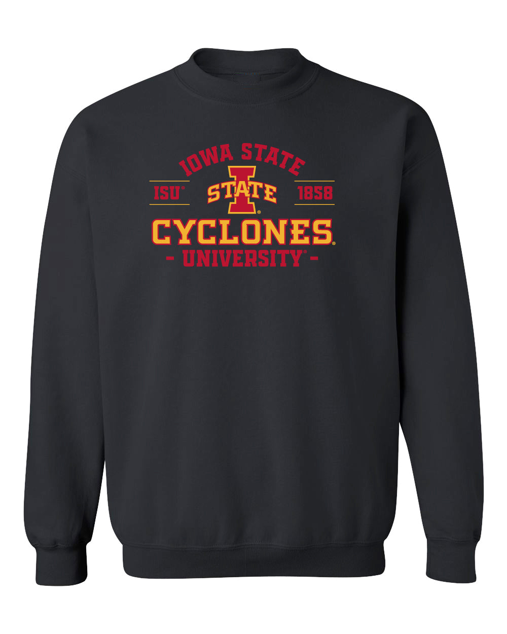 Iowa State Cyclones Crewneck Sweatshirt - Arch Iowa State 1858