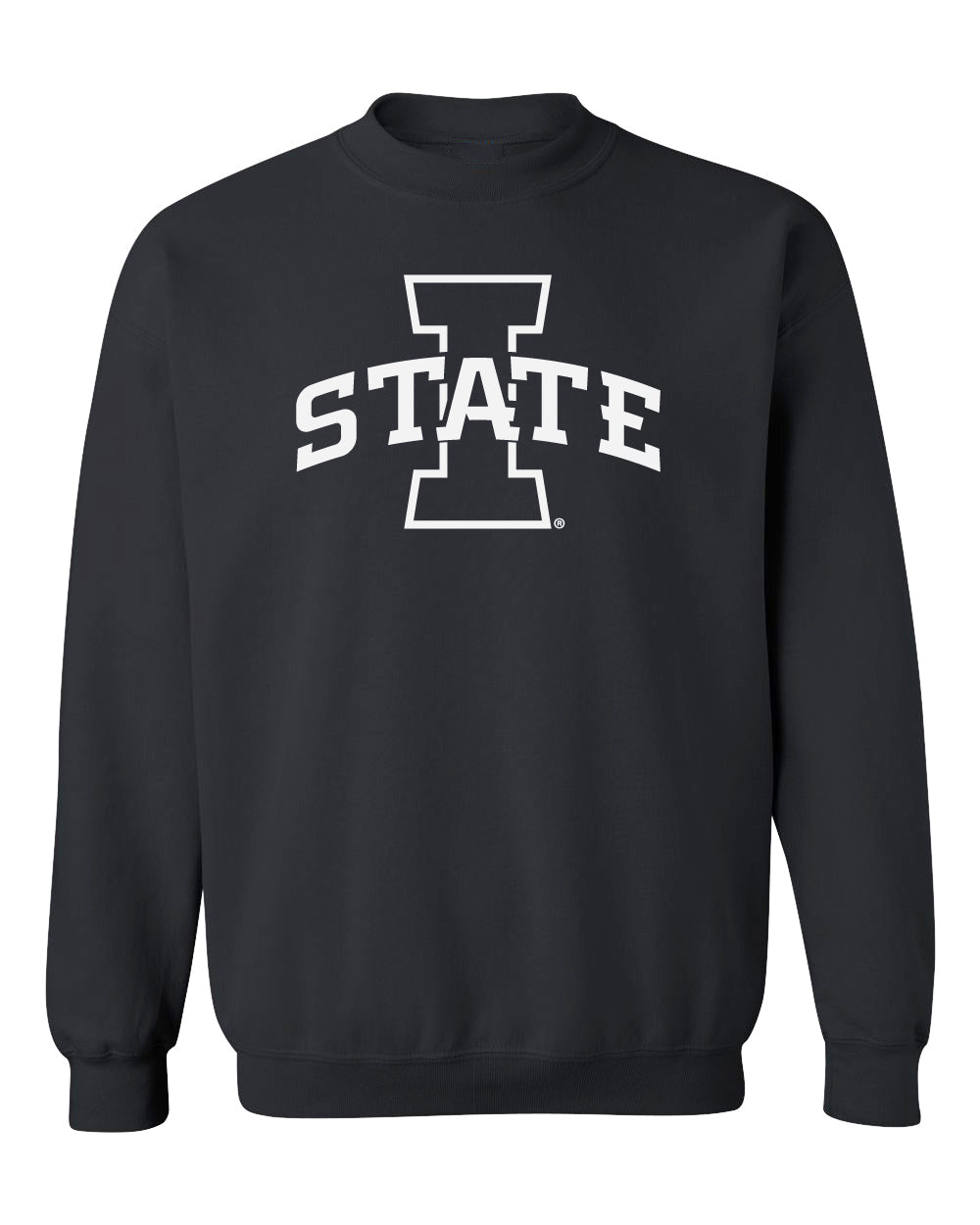 Iowa State Cyclones Crewneck Sweatshirt - I-State Primary Logo Blackout