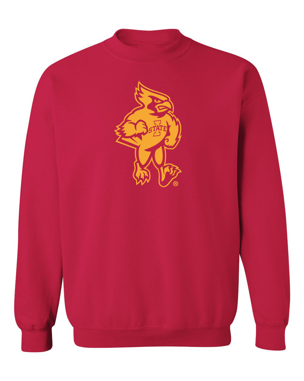Iowa State Cyclones Crewneck Sweatshirt - Cy The Cyclones Mascot Full Body